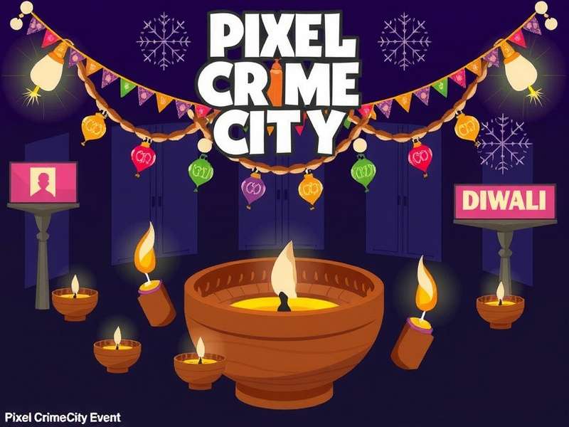 Diwali Celebration in Pixel Crime City Pixel Crime City Diwali Event